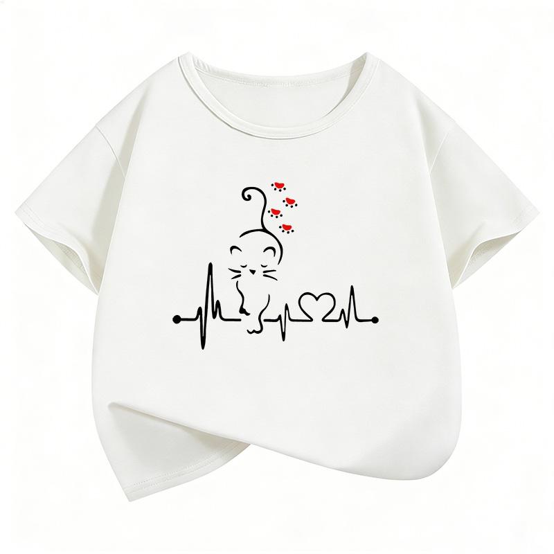 Funny Cat Love Summer Short Sleeve Top Cartoon Animal Clothing Cute Children s T-Shirt 100
Funny Cat Love Summer Short Sleeve Top Cartoon Animal Clothing Cute Children s T-Shirt 100