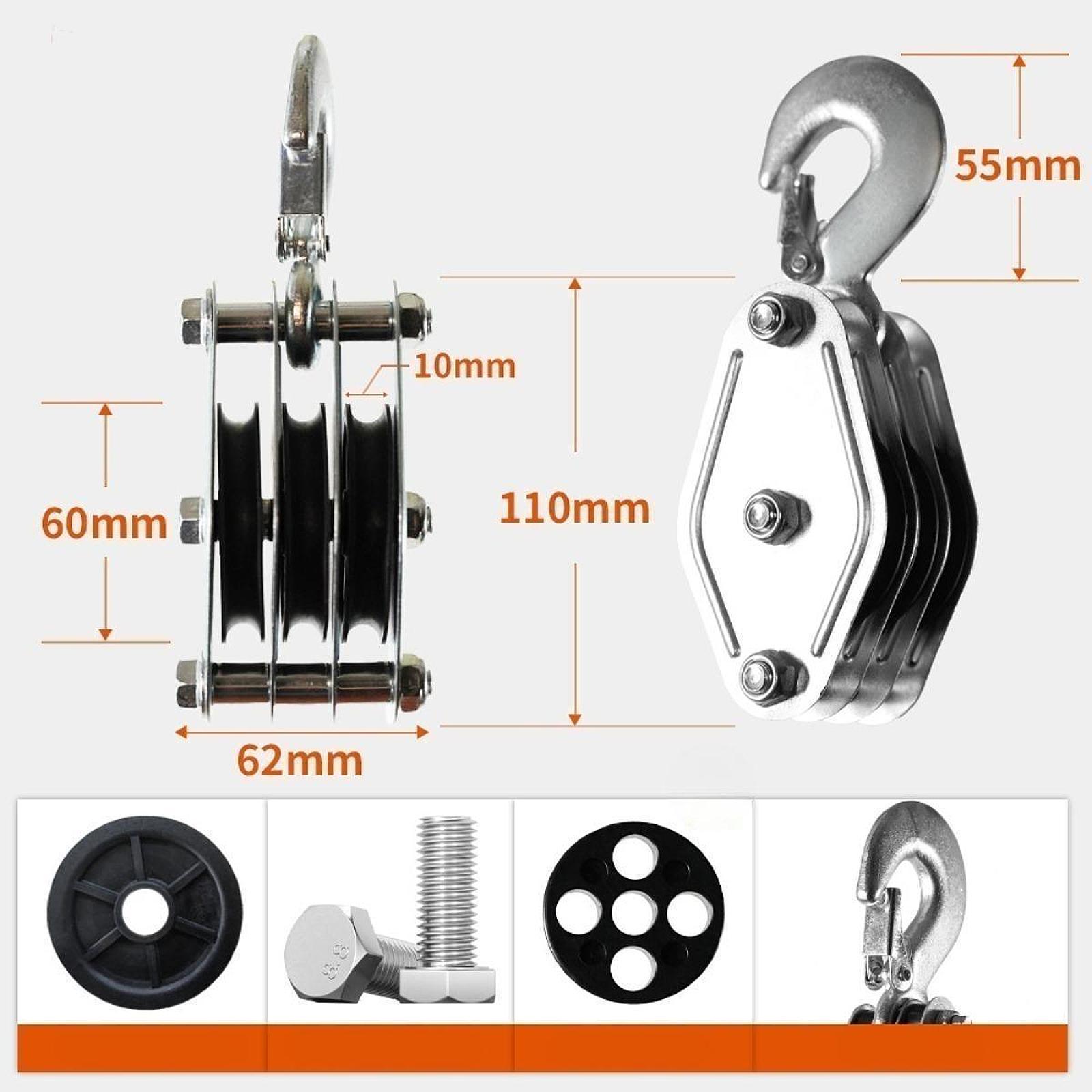 Cable pull Compact bearing for lifting heavy objects Manual lifting device 15 m Rope
Cable pull Compact bearing for lifting heavy objects Manual lifting device 15 m Rope