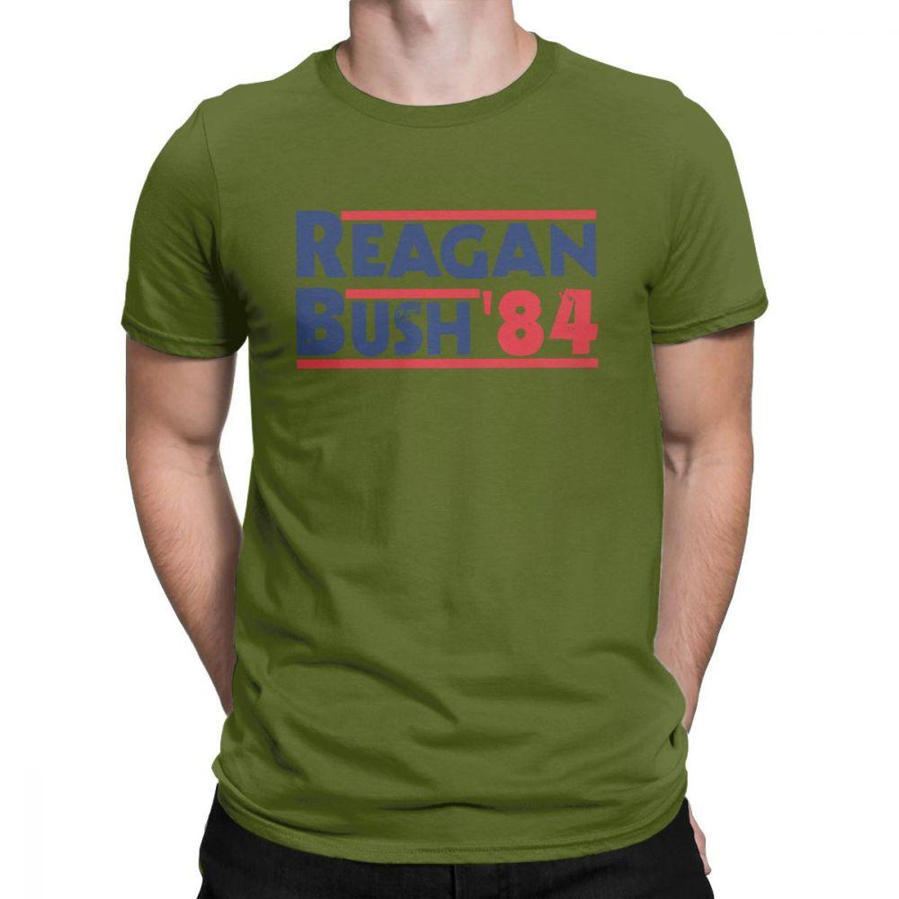 Printed Men T Shirt Reagan Bush 84 Vintage Tops Tees Short Sleeve Conservative Republican GOP O Neck Clothes Cotton TShirt 4XL
Printed Men T Shirt Reagan Bush 84 Vintage Tops Tees Short Sleeve Conservative Republican GOP O Neck Clothes Cotton TShirt 4XL