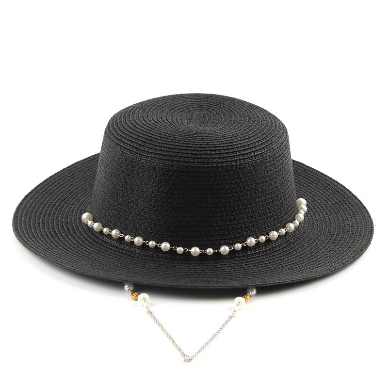 Women Summer UV Protection Straw Sun Hat Wide Brim Korean Style Pearl Decor Beach Foldable Travel Elegant Lightweight Adjustable
Women Summer UV Protection Straw Sun Hat Wide Brim Korean Style Pearl Decor Beach Foldable Travel Elegant Lightweight Adjustable
