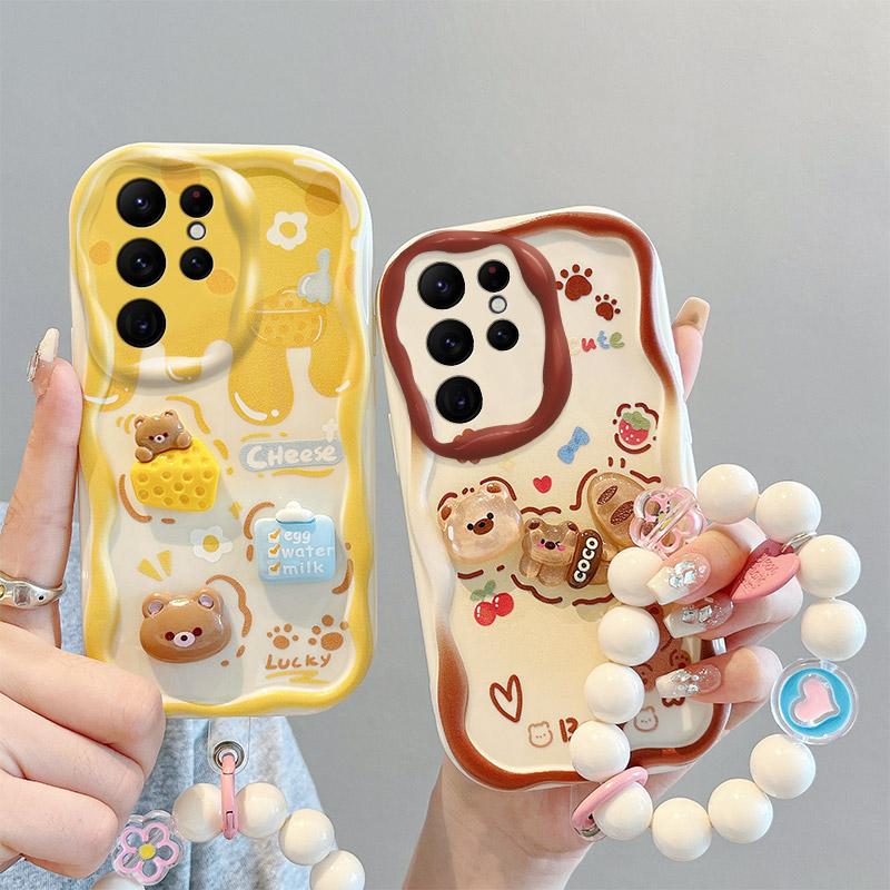 Чохол для телефону Cream Cake для Samsung Galaxy S24 Ultra S23 S22 S21 S20 FE A25 A54 A34 A24 3D мультфільм Cute Bear Bracelet Wave Cover Galaxy S21 FE Яскраво-рожевий
Чохол для телефону Cream Cake для Samsung Galaxy S24 Ultra S23 S22 S21 S20 FE A25 A54 A34 A24 3D мультфільм Cute Bear Bracelet Wave Cover Galaxy S21 FE Яскраво-рожевий