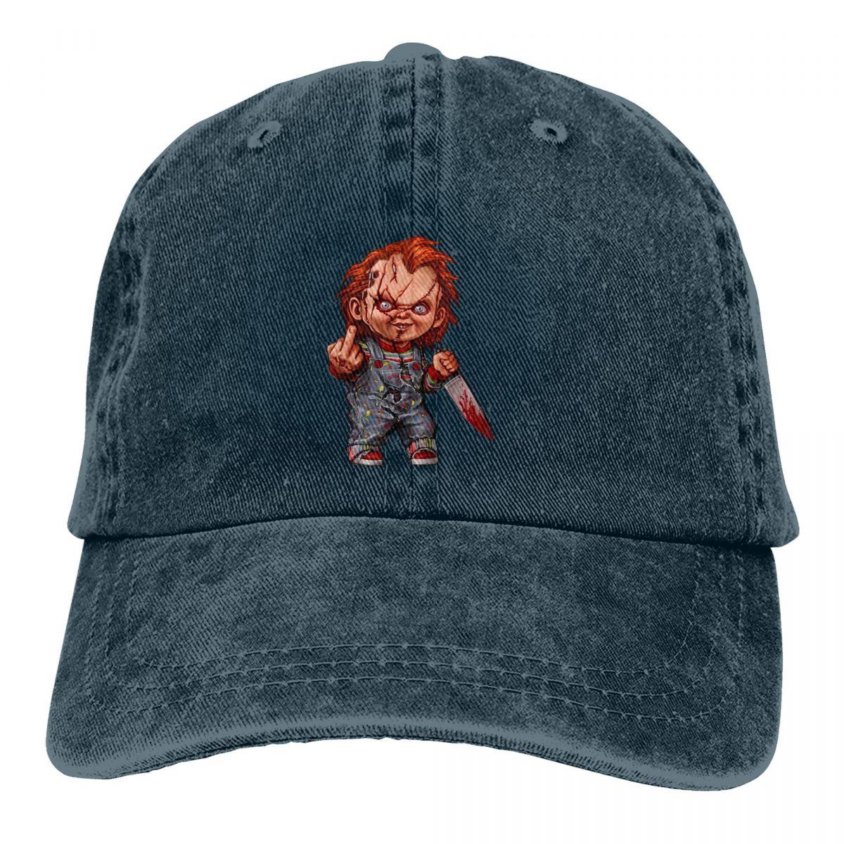 Summer Cap Sun Visor The Killer Doll Hip Hop Caps Child s Play Chucky Horror Film Cowboy Hat Peaked Hats One Size темно-синього кольору
Summer Cap Sun Visor The Killer Doll Hip Hop Caps Child s Play Chucky Horror Film Cowboy Hat Peaked Hats One Size темно-синього кольору