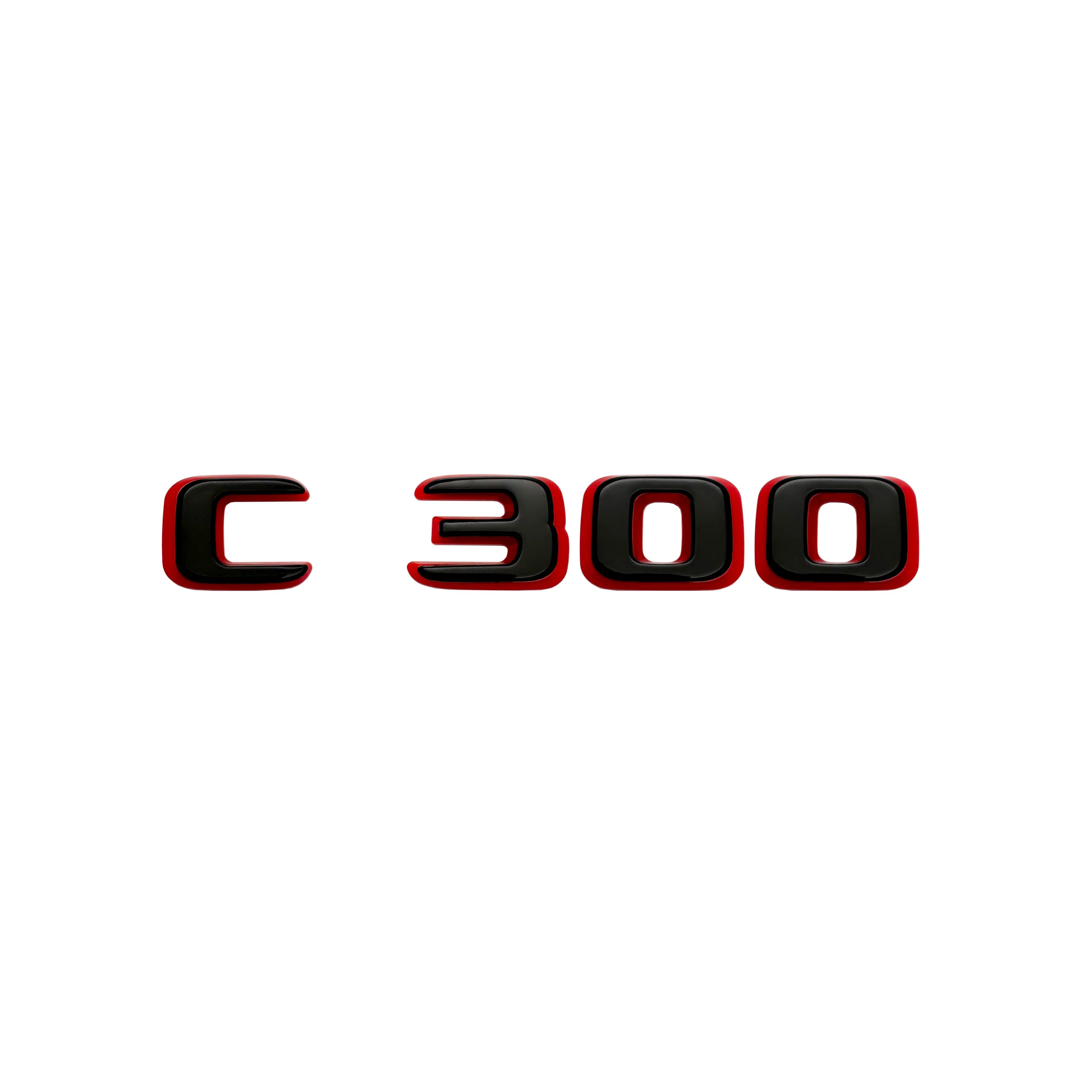 2024 New style Two tone Letters Numbers C300 Emblem for Car Trunk Nameplate Sticker Black Red
2024 New style Two tone Letters Numbers C300 Emblem for Car Trunk Nameplate Sticker Black Red