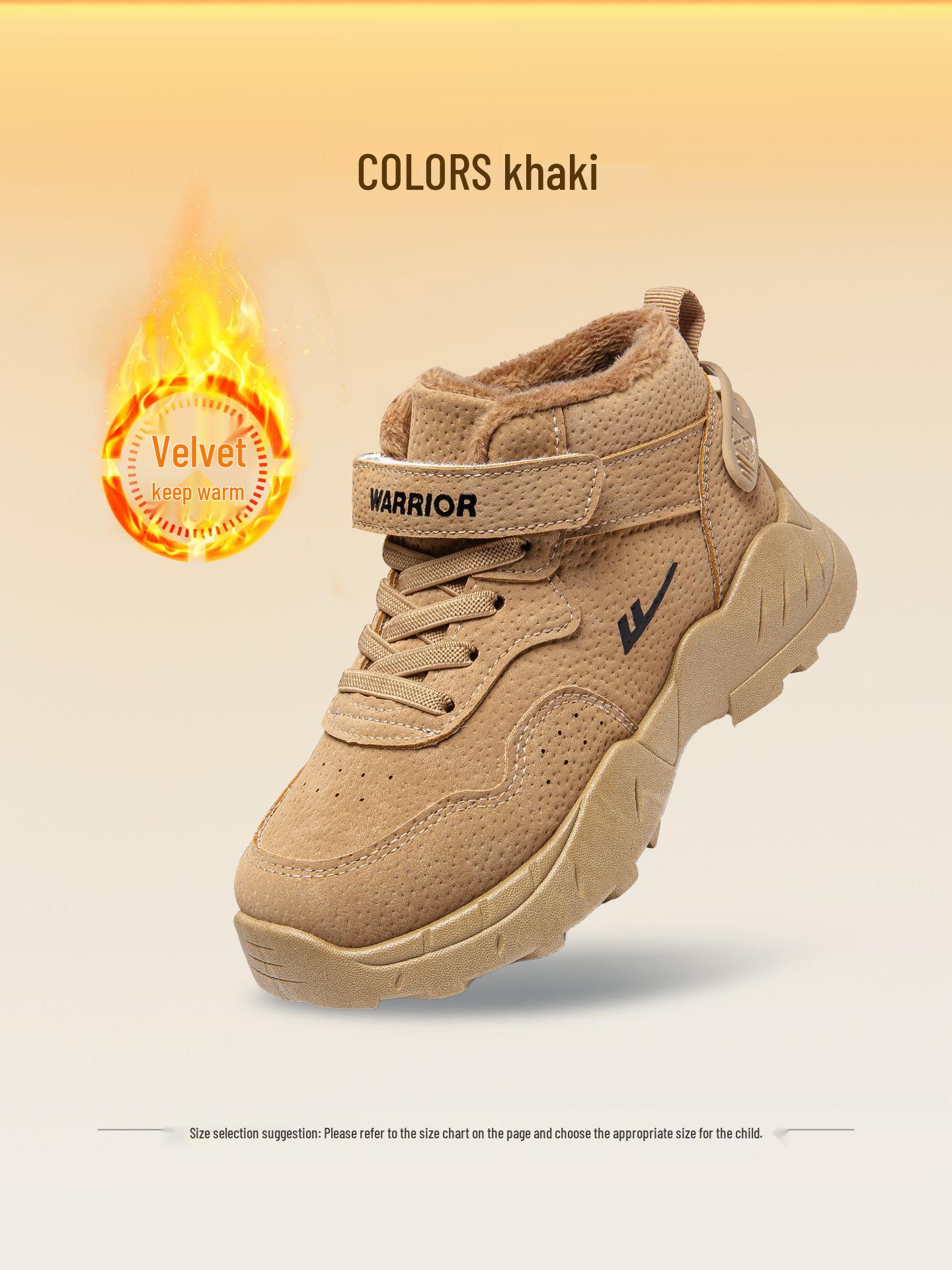 Warrior Boys Winter Fleece-Lined Cotton Snow Boots - Outdoor Sports Style Size 37
Warrior Boys Winter Fleece-Lined Cotton Snow Boots - Outdoor Sports Style Size 37