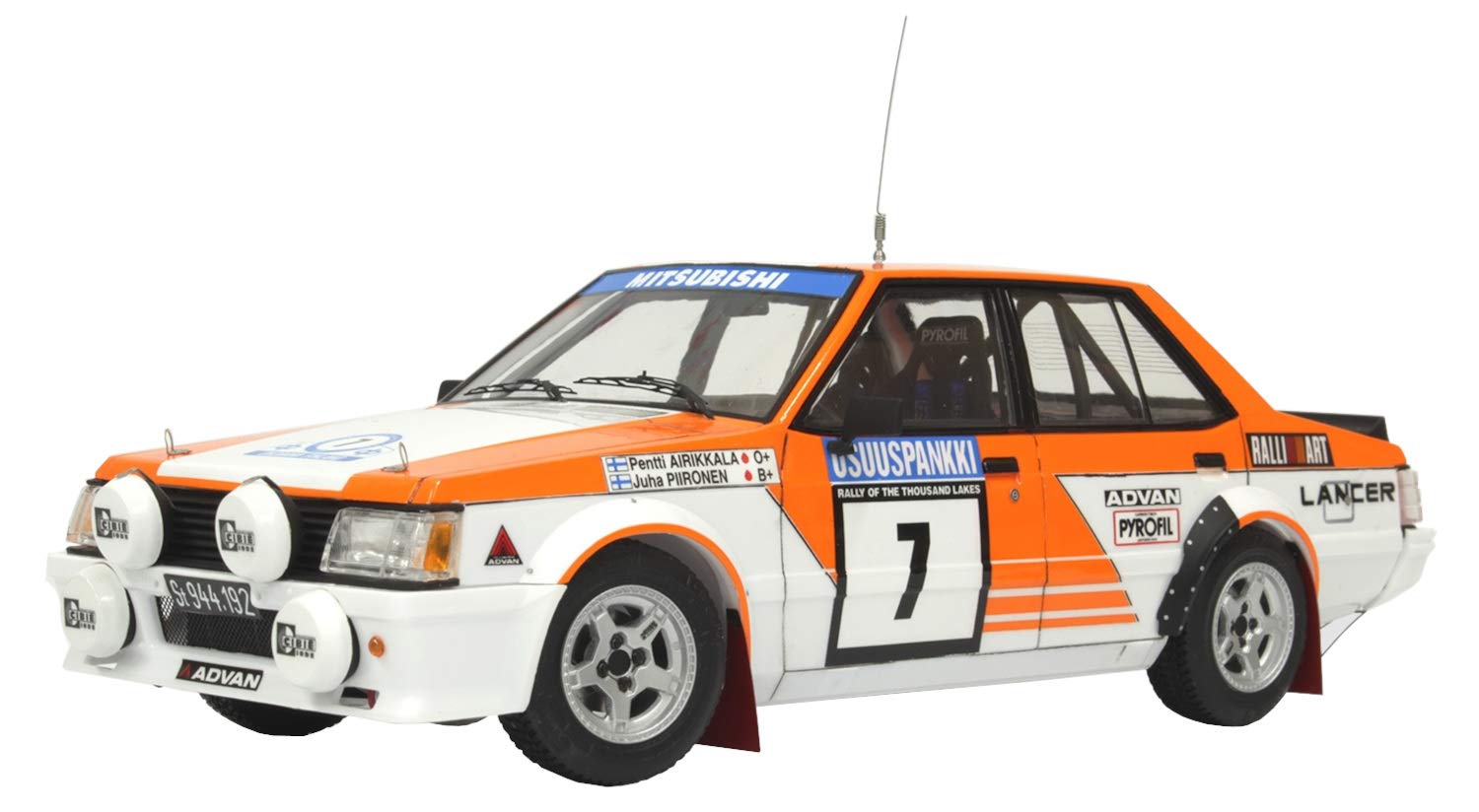 Гоночная серия Mitsubishi Lancer Turbo 1982 1000 Lakes Rally с защитным листом Пластиковая модель PN24018MSK PLATZ/NuNu 1/24
Гоночная серия Mitsubishi Lancer Turbo 1982 1000 Lakes Rally с защитным листом Пластиковая модель PN24018MSK PLATZ/NuNu 1/24