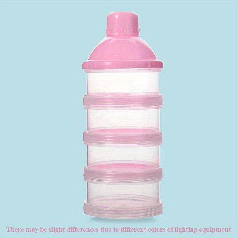 Dr.isla Детская коробка для сухого молока, большая вместимость, красочная многослойная коробка для пищевых добавок, независимая 5-слойная коробка для сухого молока розовый