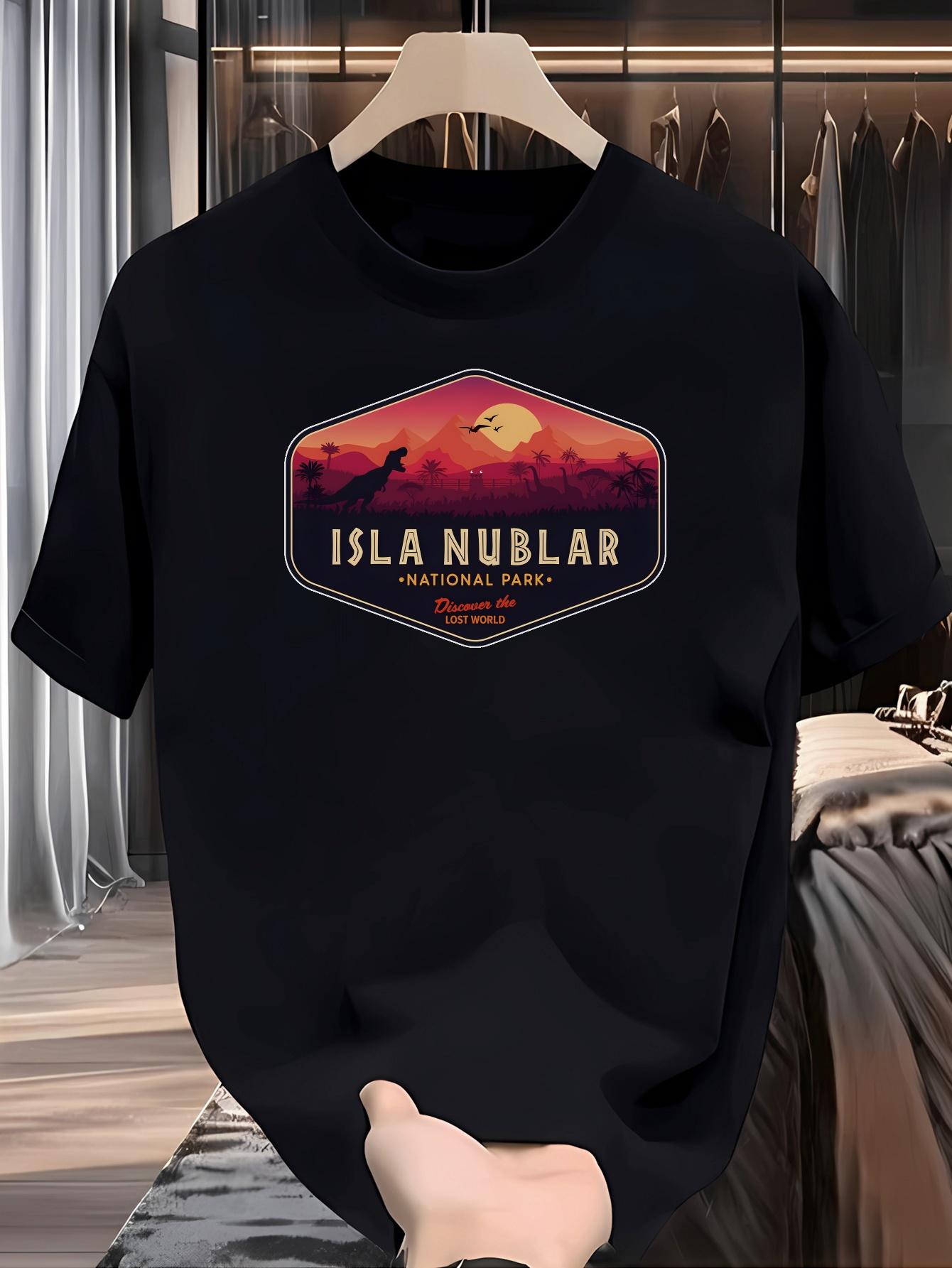 Casual Crew Neck T-shirt with ISLA NUBlar National Park Graphic Print XXXXL
Casual Crew Neck T-shirt with ISLA NUBlar National Park Graphic Print XXXXL