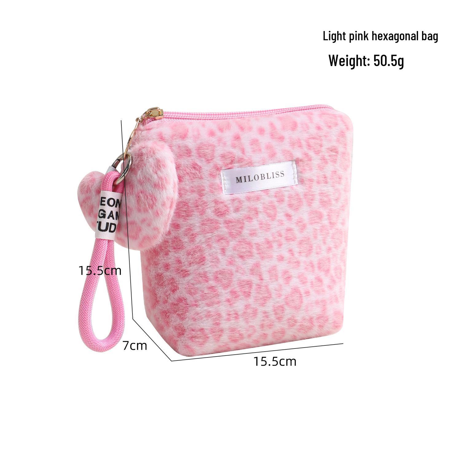 Stylish Leopard Print Faux Fur Makeup Bag - Large Capacity, Portable, Hand-Carry, Perfect for Travel and Toiletries Storage.
Stylish Leopard Print Faux Fur Makeup Bag - Large Capacity, Portable, Hand-Carry, Perfect for Travel and Toiletries Storage.