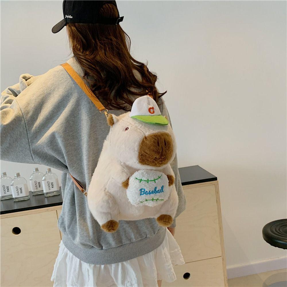 Мягкий плюшевый рюкзак Capybara большой емкости Kawaii Knapsack Милая школьная сумка Capybara для студентов
Мягкий плюшевый рюкзак Capybara большой емкости Kawaii Knapsack Милая школьная сумка Capybara для студентов
