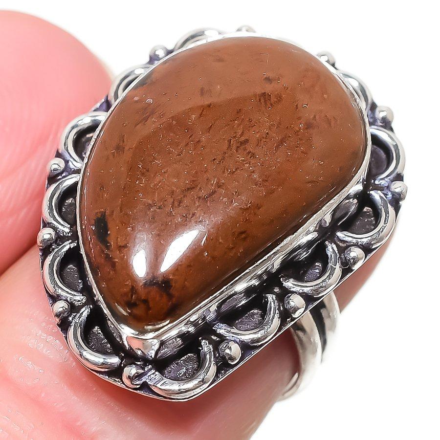 Кольцо из стерлингового серебра 925 пробы с натуральным обсидианом красного дерева, размер 6,5 q6t68
Кольцо из стерлингового серебра 925 пробы с натуральным обсидианом красного дерева, размер 6,5 q6t68