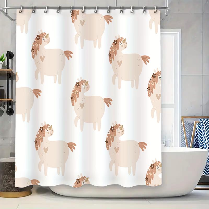 Adorable Unicorn Shower Curtain Bathroom Decor For Kids Room Set Of 18 Hole Hooks Included Pink Horse Pattern Home Decoration Wi 90x180cm
Adorable Unicorn Shower Curtain Bathroom Decor For Kids Room Set Of 18 Hole Hooks Included Pink Horse Pattern Home Decoration Wi 90x180cm