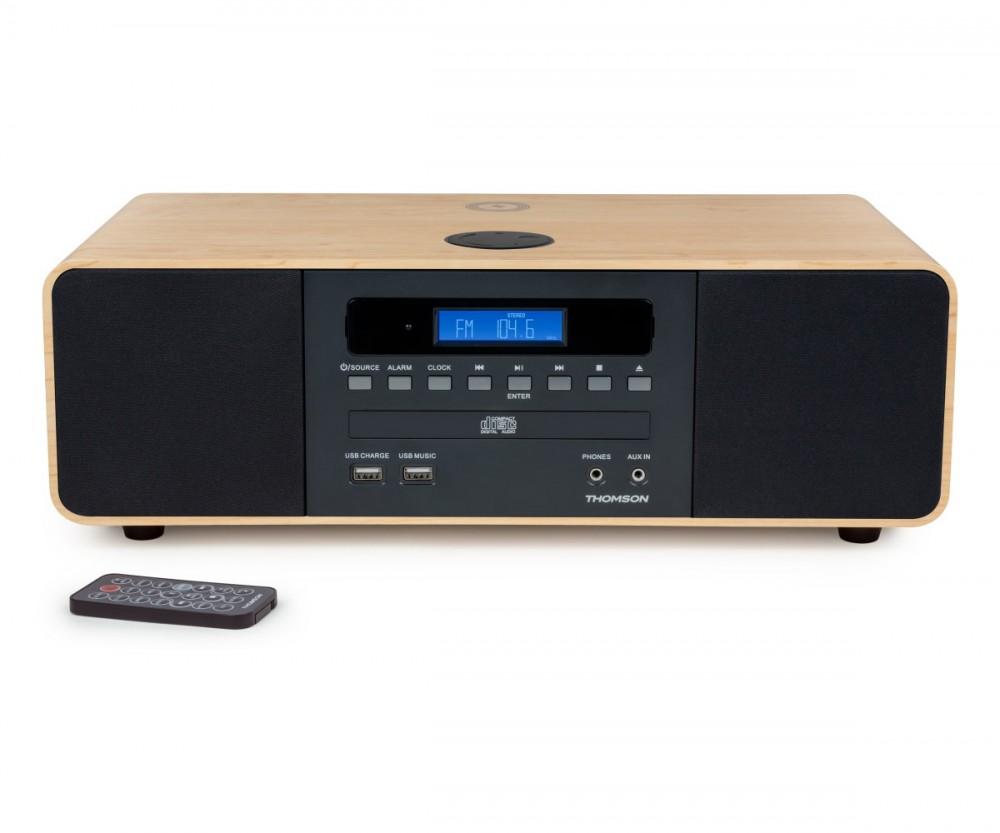Thomson MIC202IBT Micro HiFi with Bluetooth and inductive phone charger FM radio with RDS plays CD/MP3, Thomson чорний
Thomson MIC202IBT Micro HiFi with Bluetooth and inductive phone charger FM radio with RDS plays CD/MP3, Thomson чорний
