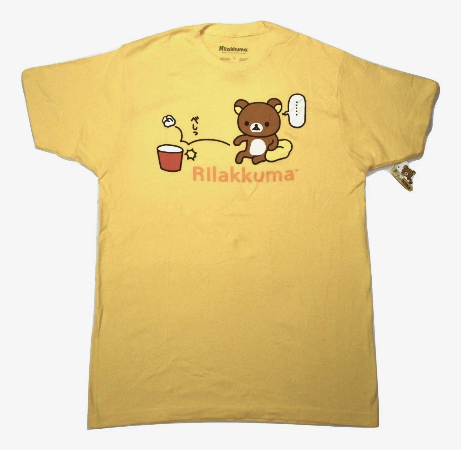 Rilakkuma Authentic Mens Rilakkuma Just Miss The Throw Anime Shirt NWT Large L
Rilakkuma Authentic Mens Rilakkuma Just Miss The Throw Anime Shirt NWT Large L