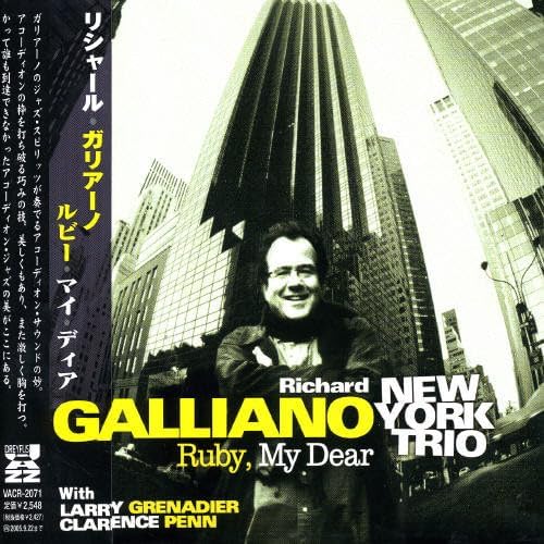 CD RICHARD GALLIANO, CLARENCE PENN; LA - Ruby My Dear VACR2071 Japan ObiJazz Used
CD RICHARD GALLIANO, CLARENCE PENN; LA - Ruby My Dear VACR2071 Japan ObiJazz Used