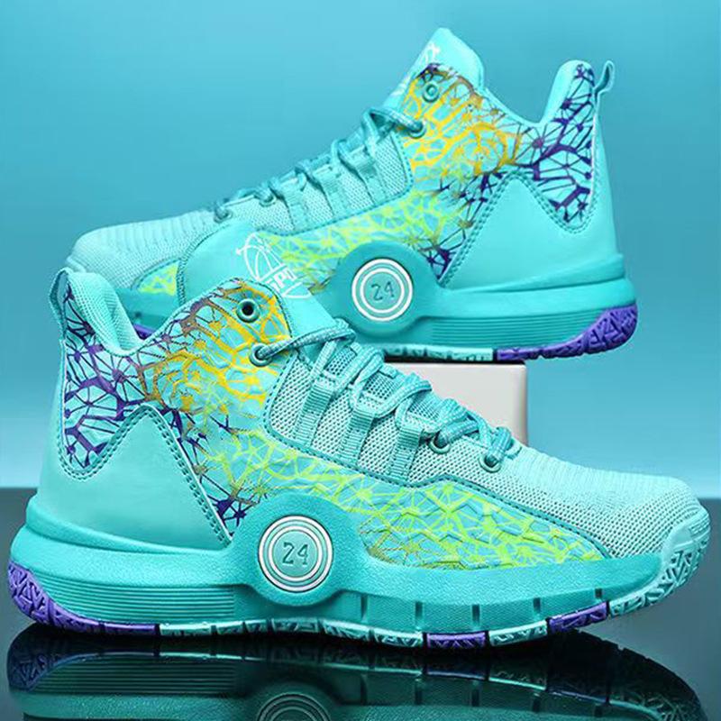 Color matching basketball shoes summer new fly-woven mesh breathable lightweight thick-soled youth sports shoes running shoes 45
Color matching basketball shoes summer new fly-woven mesh breathable lightweight thick-soled youth sports shoes running shoes 45