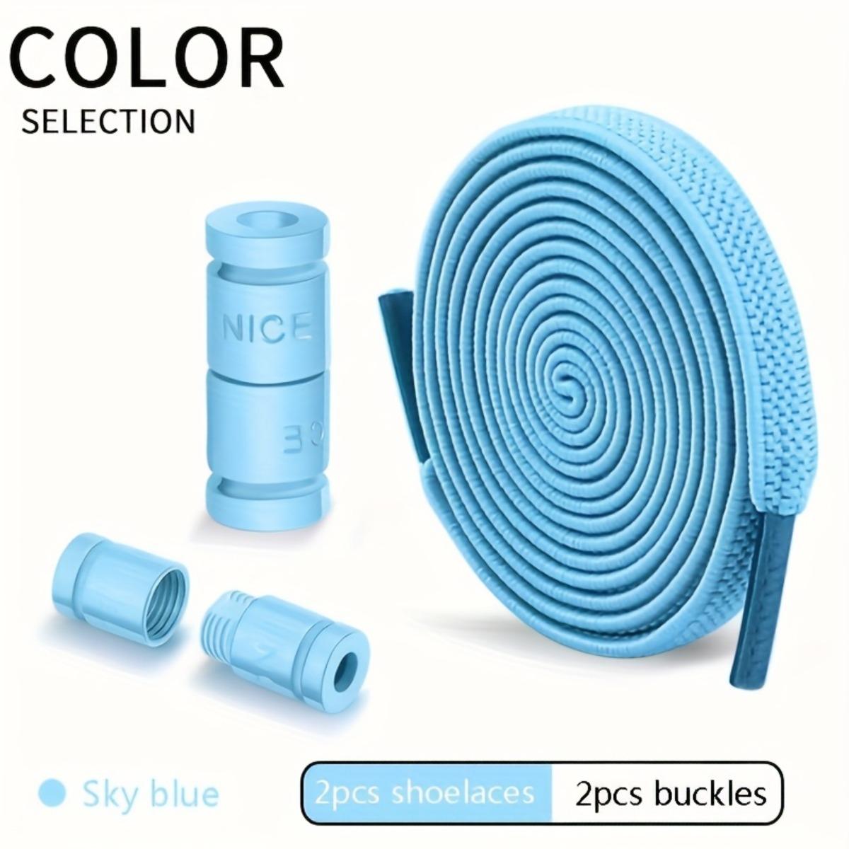 Эластичные шнурки с фиксацией без узлов, 1 пара — легкий ацетат, спортивный стиль, с монограммой, легко завязывать, можно стирать вручную небесно-голубой
Эластичные шнурки с фиксацией без узлов, 1 пара — легкий ацетат, спортивный стиль, с монограммой, легко завязывать, можно стирать вручную небесно-голубой