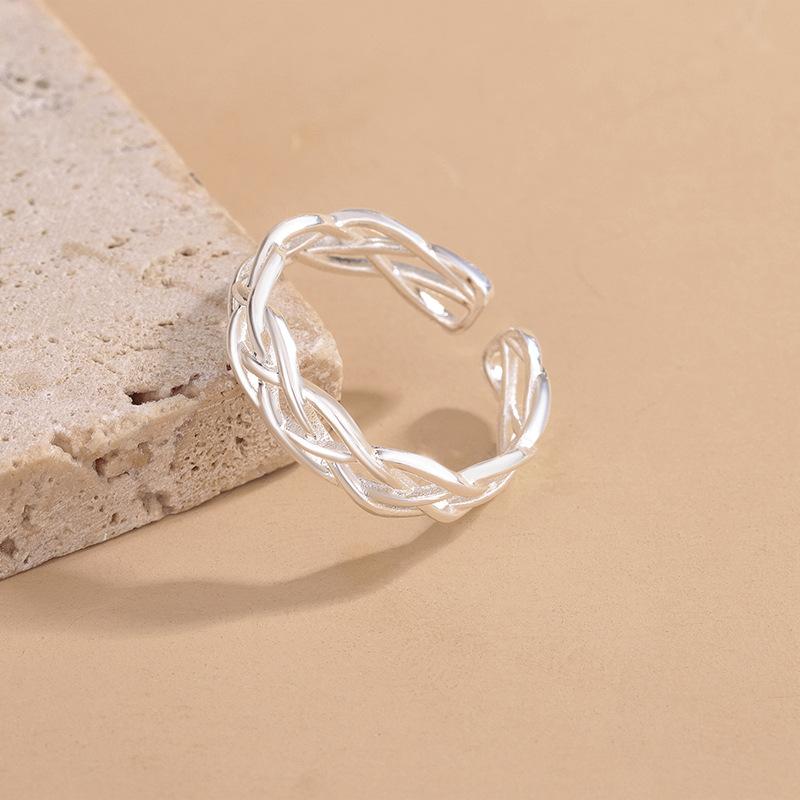 925 Sterling Silver Hollow out Crossing Adjustable Rings For Women Elegant Luxury Jewelry Ladies Accessories Money 925 Jewellery срібний
925 Sterling Silver Hollow out Crossing Adjustable Rings For Women Elegant Luxury Jewelry Ladies Accessories Money 925 Jewellery срібний