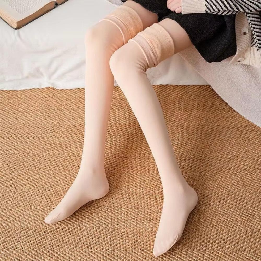 Velvet Knee-high Socks with Silicone Pad Foot Warmers New Long Tight Socks Fall Winter black half feet
Velvet Knee-high Socks with Silicone Pad Foot Warmers New Long Tight Socks Fall Winter black half feet