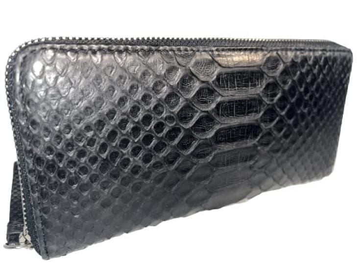 GUODI Genuine Python Leather Matte Finish Long Wallet with Zip-Around Design and Card Case, TK-AB20LW3 (Black), Unisex, Snakeskin Leather WalletPurse
GUODI Genuine Python Leather Matte Finish Long Wallet with Zip-Around Design and Card Case, TK-AB20LW3 (Black), Unisex, Snakeskin Leather WalletPurse