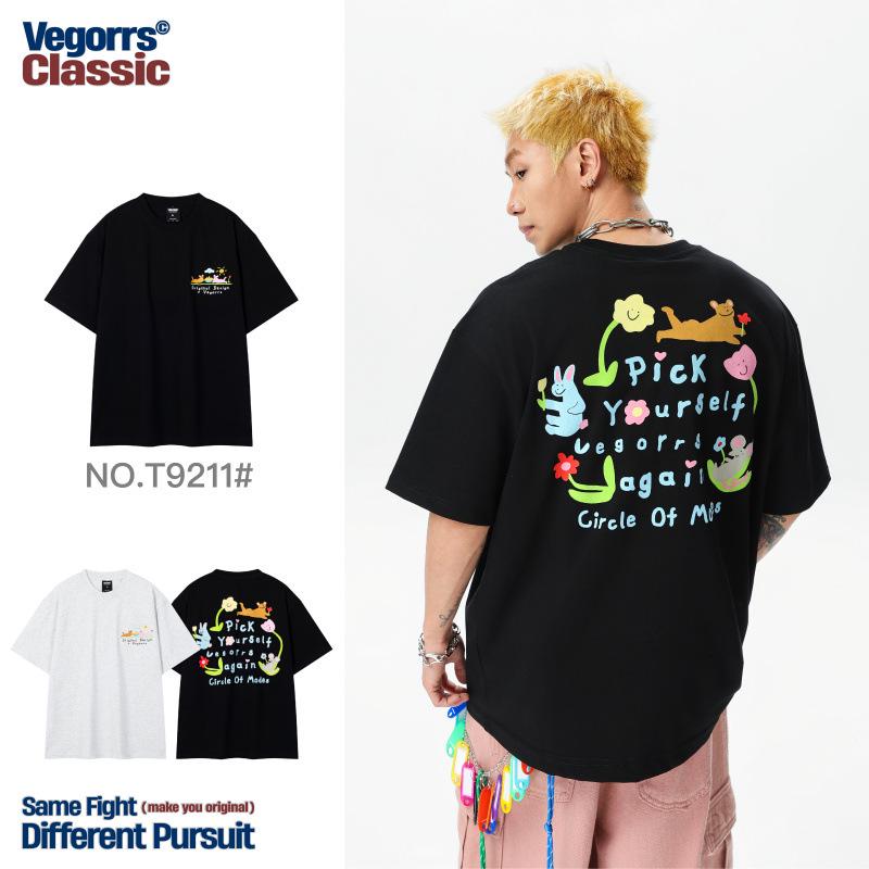 VEGORRS American Style Fun Flower Unisex Cotton Crew Neck T-shirt, Short Sleeve, Loose Fit - T9211 Medium
VEGORRS American Style Fun Flower Unisex Cotton Crew Neck T-shirt, Short Sleeve, Loose Fit - T9211 Medium