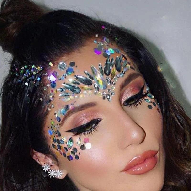 Adhesive Face Gems Rhinestone Jewels Festival Party Body Glitter Stickers Tattoo(color random)
Adhesive Face Gems Rhinestone Jewels Festival Party Body Glitter Stickers Tattoo(color random)
