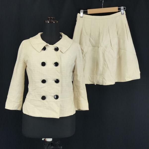 JILL STUART Jacket & Skirt Set Double-Breasted Yellow Check Women’s S
JILL STUART Jacket & Skirt Set Double-Breasted Yellow Check Women’s S