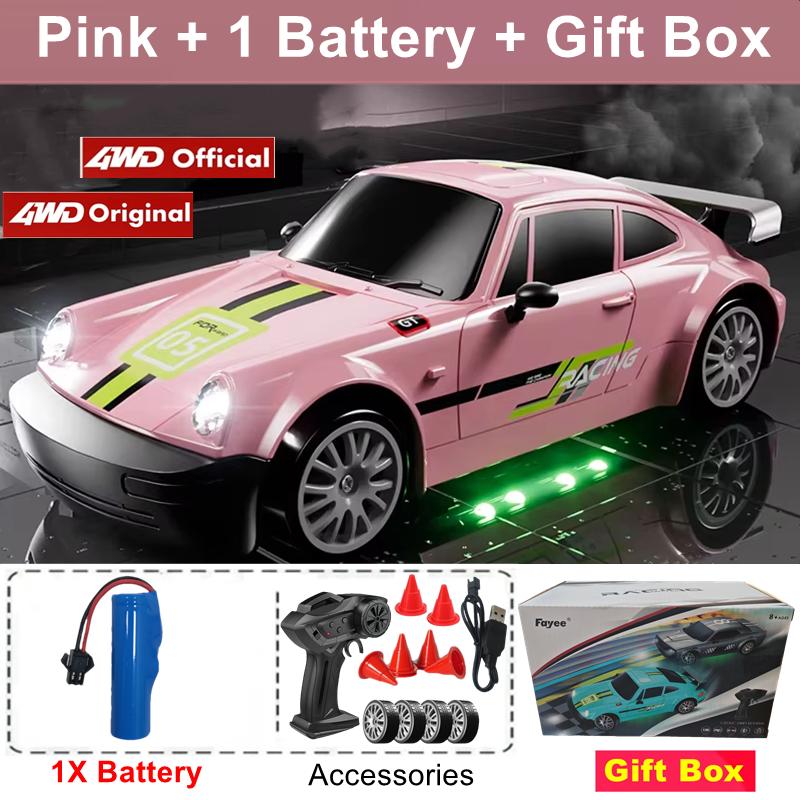 4Wd Rc Drift Car With Led Light 2.4G Radio 20Km/H High Speed Remote Control Racing Cars Vehicle Model Toy Gift For Boy Girl Kid
4Wd Rc Drift Car With Led Light 2.4G Radio 20Km/H High Speed Remote Control Racing Cars Vehicle Model Toy Gift For Boy Girl Kid