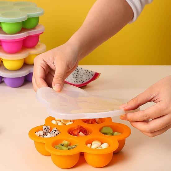 Силиконовый лоток для кубиков льда с крышкой, 7 полостей, пищевой холодильник, детский контейнер для прикорма, закусок, пароварка для яиц, кухонные принадлежности фиолетовый
Силиконовый лоток для кубиков льда с крышкой, 7 полостей, пищевой холодильник, детский контейнер для прикорма, закусок, пароварка для яиц, кухонные принадлежности фиолетовый