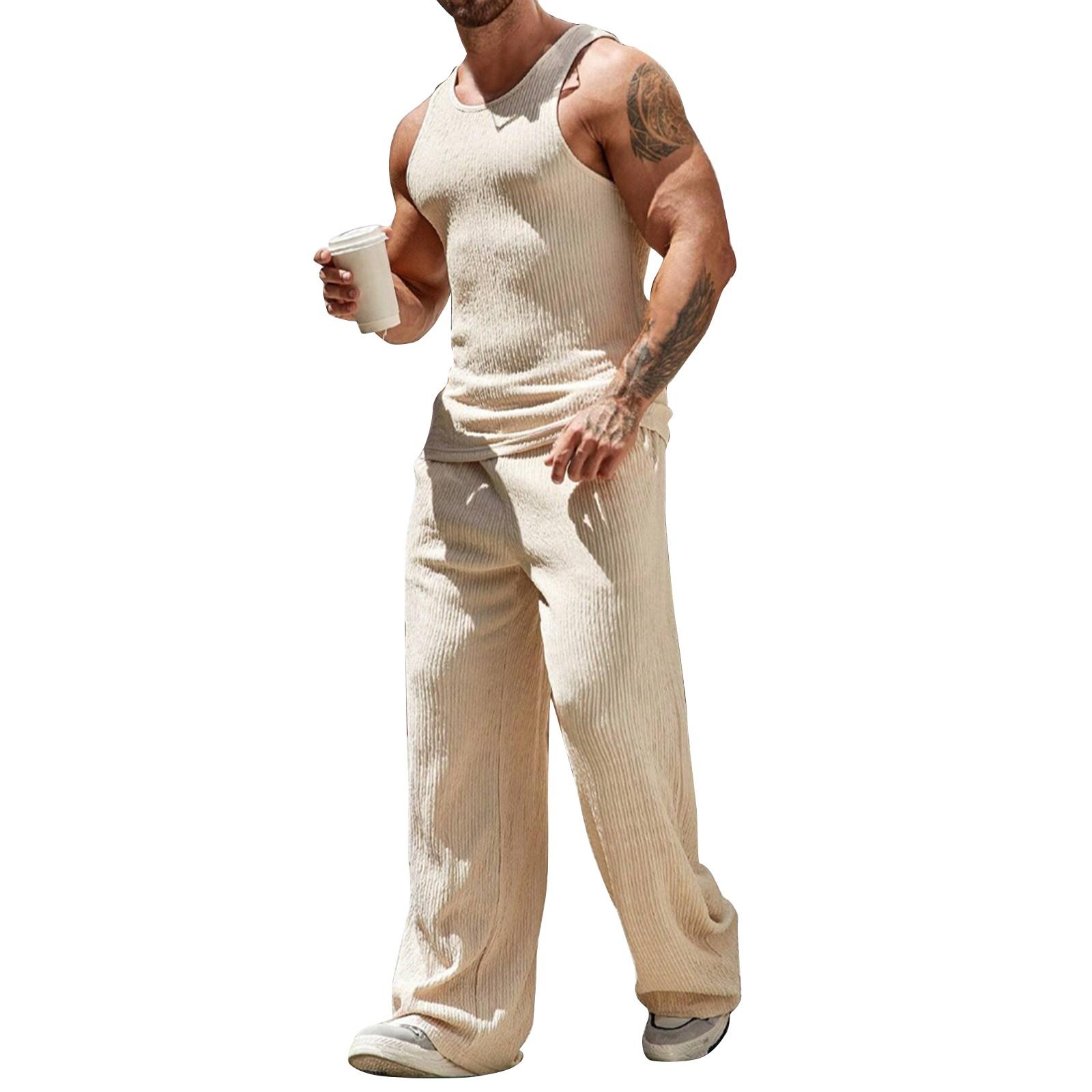 Men s Solid Color Straight Vest Men s Outdoor Casual Sports Vest Trousers Set L бежевий
Men s Solid Color Straight Vest Men s Outdoor Casual Sports Vest Trousers Set L бежевий