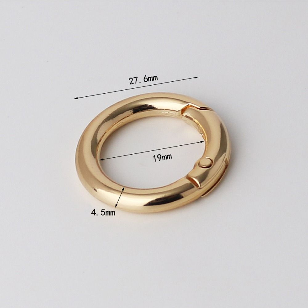 Portable Zinc Alloy Spring Ring Clasp Round Lightweight Plated Gate Buckle Trigger Snap Buckles Clip Bag Accessories
Portable Zinc Alloy Spring Ring Clasp Round Lightweight Plated Gate Buckle Trigger Snap Buckles Clip Bag Accessories