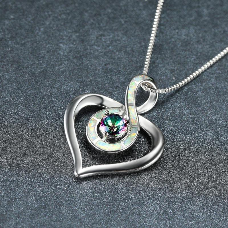 Opal round diamond love necklace European and American style fashion simple figure-eight neck chain collarbone chain
Opal round diamond love necklace European and American style fashion simple figure-eight neck chain collarbone chain