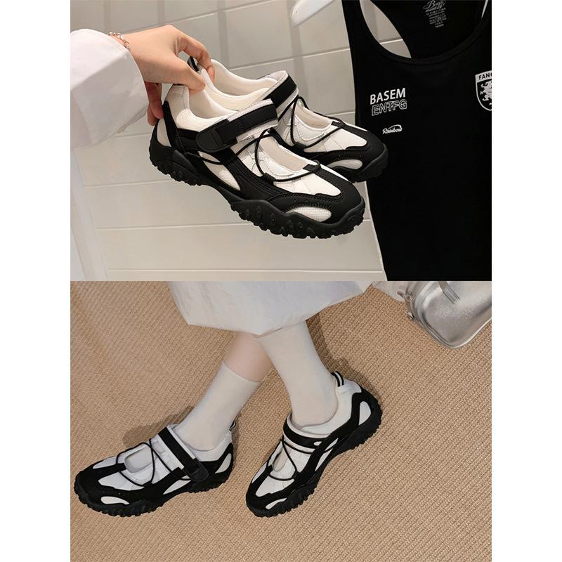 Cowhide version~ Height increase Velcro Mary Jane shoes breathable mesh function wind casual sports single shoes women 35
Cowhide version~ Height increase Velcro Mary Jane shoes breathable mesh function wind casual sports single shoes women 35