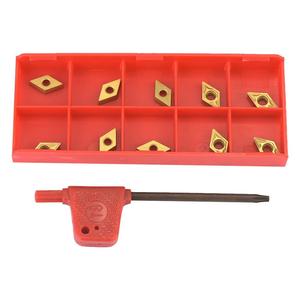 10PCS DCMT070204 US735 DCMT21.51 CNC Coated Carbide Insert Blade Lathe Turning Tool with Wrench
10PCS DCMT070204 US735 DCMT21.51 CNC Coated Carbide Insert Blade Lathe Turning Tool with Wrench