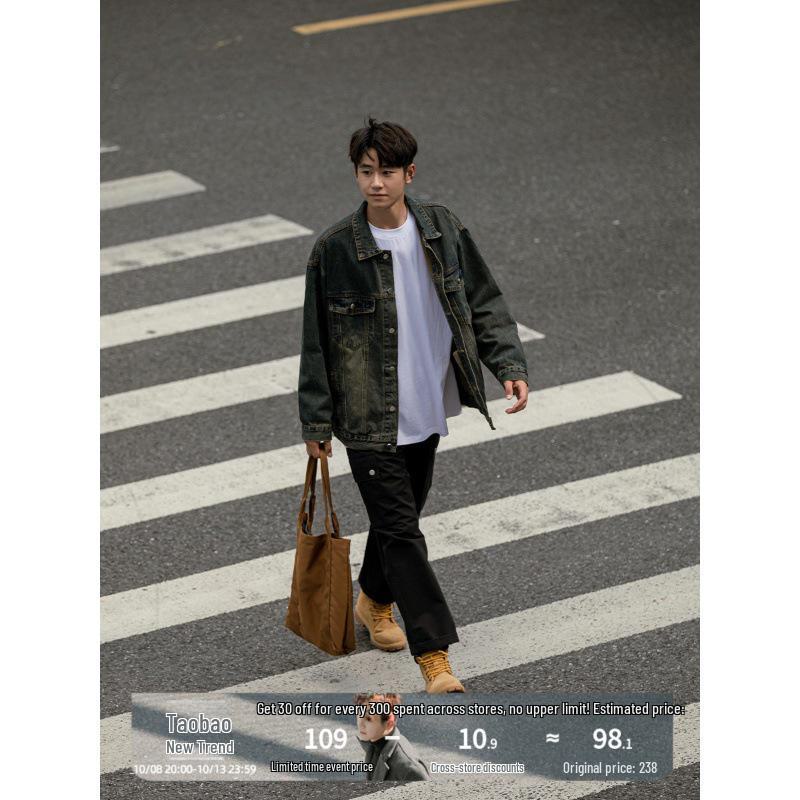 Men s Oversized Retro Washed Denim Jacket - Trendy American Style for Spring & Autumn 3XL
Men s Oversized Retro Washed Denim Jacket - Trendy American Style for Spring & Autumn 3XL
