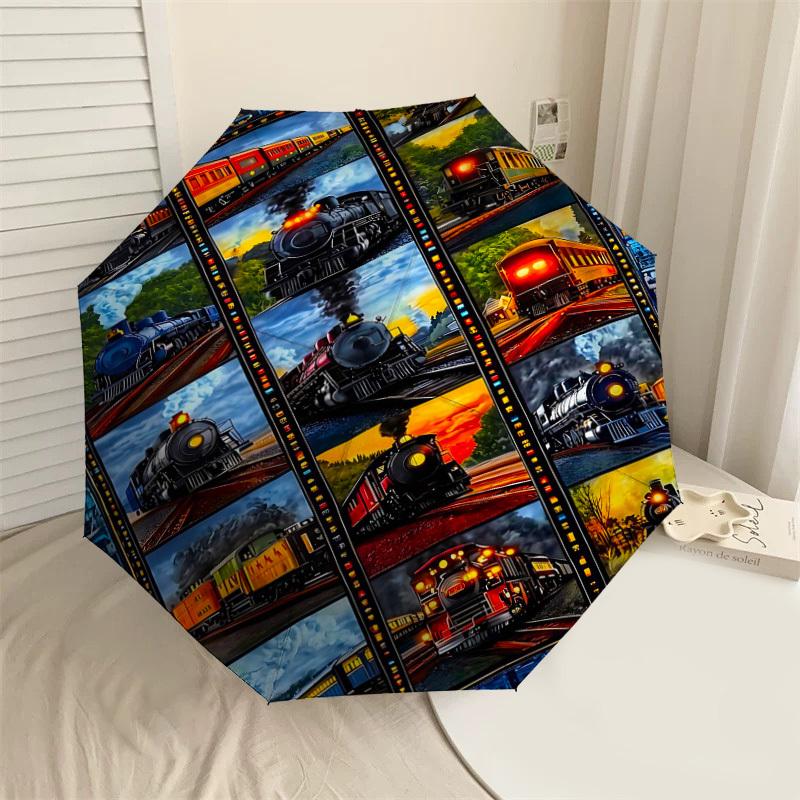 1PC Train Umbrella-8-Rib Reinforced, Automatic Open, Lightweight & Durable, Fashion Accessory for Outdoor, H0397
1PC Train Umbrella-8-Rib Reinforced, Automatic Open, Lightweight & Durable, Fashion Accessory for Outdoor, H0397