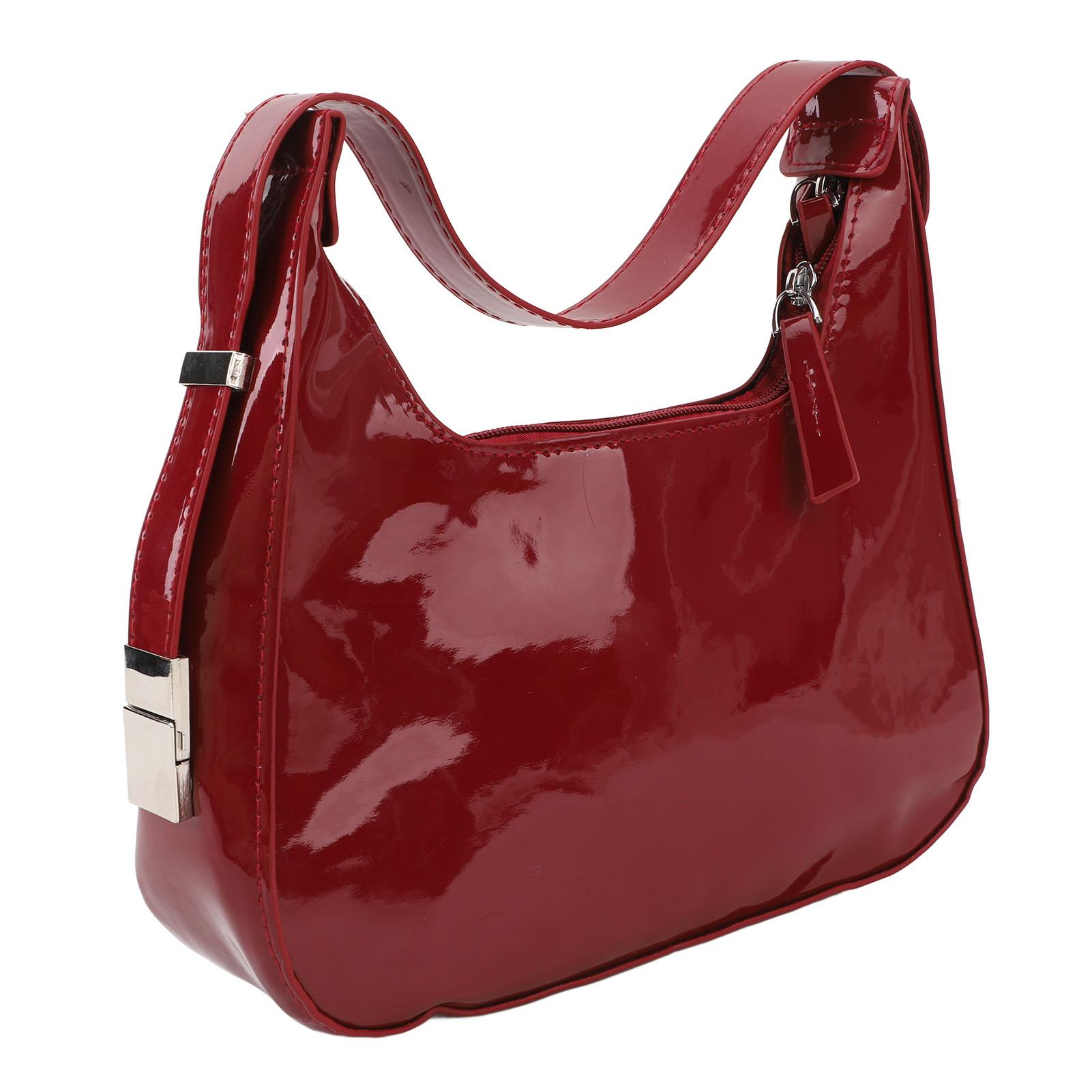 Women Underarm Bag Fashionable Glossy Surfaces PU Leather Shoulder Messenger Bag for Party Red
Women Underarm Bag Fashionable Glossy Surfaces PU Leather Shoulder Messenger Bag for Party Red