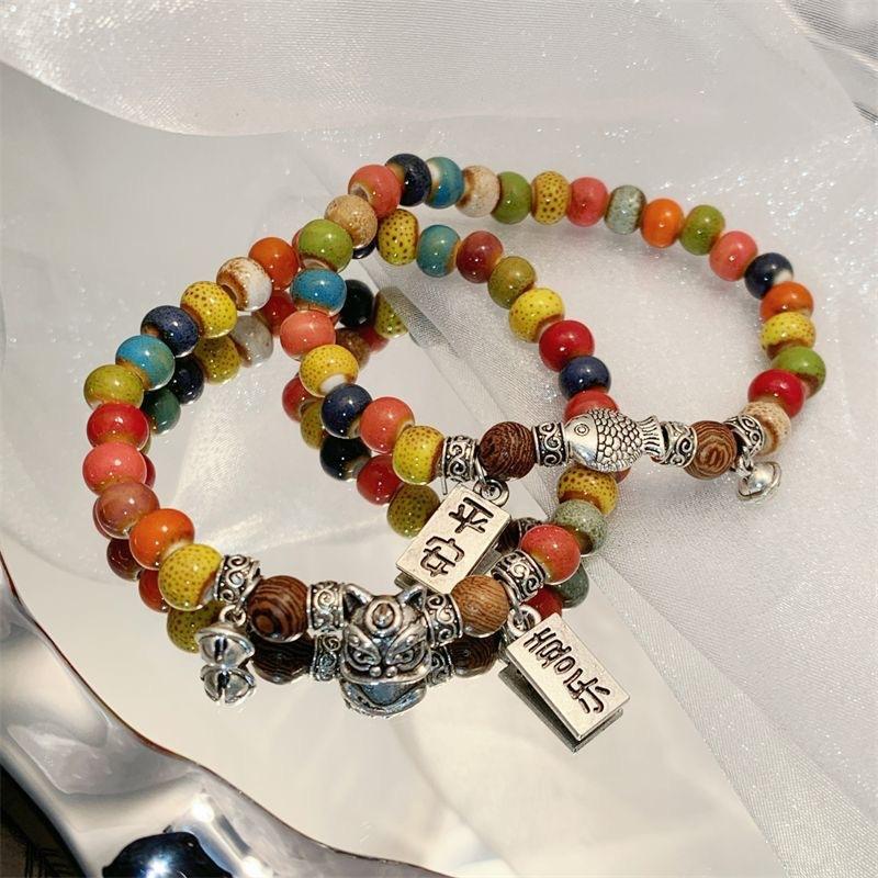 Xiang Koi Glass Bracelet Women s Guochao Chinese Couple Handicraft Beaded Accessories Ethnic Bracelet
Xiang Koi Glass Bracelet Women s Guochao Chinese Couple Handicraft Beaded Accessories Ethnic Bracelet