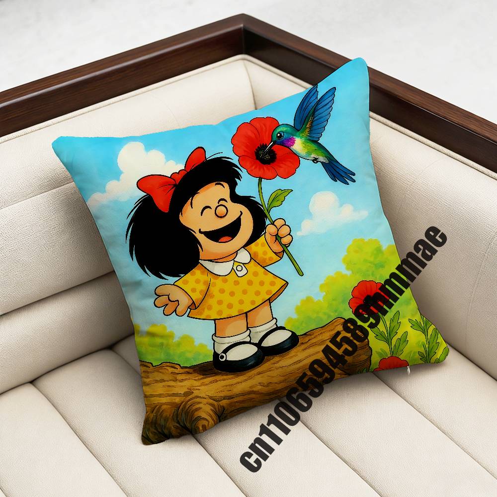 For Cartoon Girl MMafalda Throw Pillow Case Sham 45x45cm 40x40cm Square Car Pillowcase Pad Cushion Cover 30x30cm
For Cartoon Girl MMafalda Throw Pillow Case Sham 45x45cm 40x40cm Square Car Pillowcase Pad Cushion Cover 30x30cm