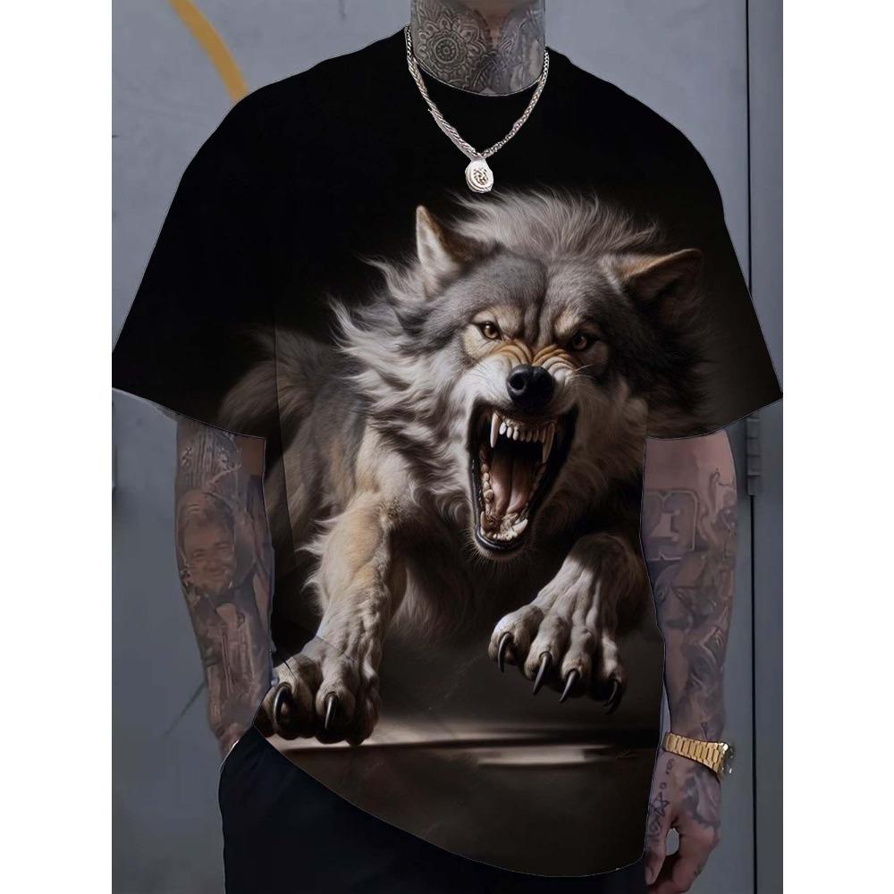 Animal Wolf Pattern 3D Print Top Summer New Street Fashion Loose Fit Men s T-Shirt S
Animal Wolf Pattern 3D Print Top Summer New Street Fashion Loose Fit Men s T-Shirt S