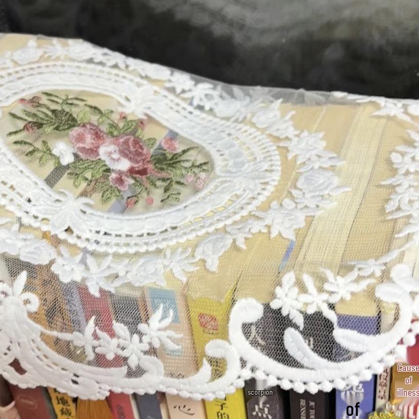 Embroidered Mesh Oval Tablecloth & Coffee Cup Mat - French Lace Retro Photography Prop 21x27 cm белый
Embroidered Mesh Oval Tablecloth & Coffee Cup Mat - French Lace Retro Photography Prop 21x27 cm белый