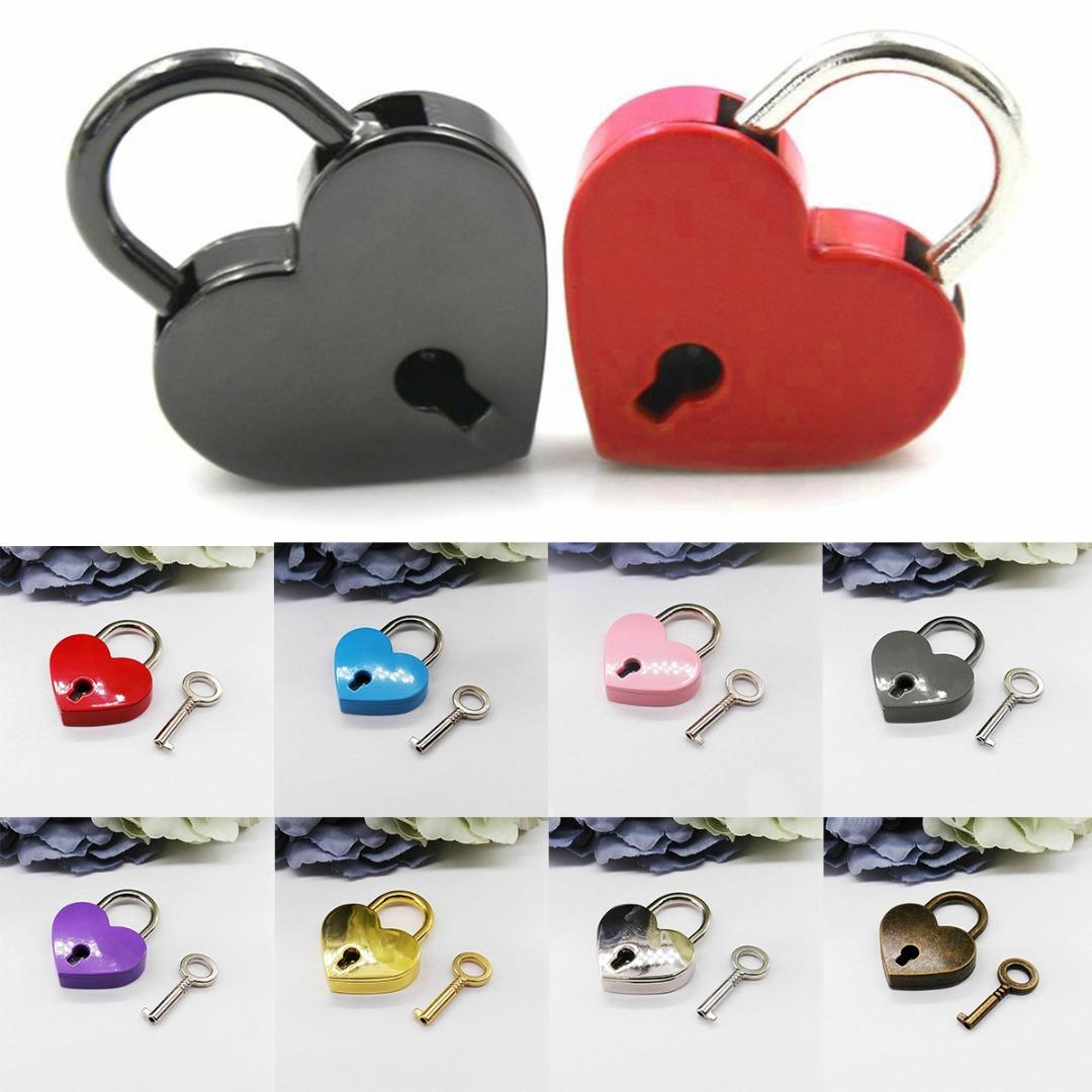 PDTO Новый мини-путешествия Свадебное сердце Форма с ключом Навесной замок Замки Love Lock Аппаратное обеспечение 
PDTO Новый мини-путешествия Свадебное сердце Форма с ключом Навесной замок Замки Love Lock Аппаратное обеспечение