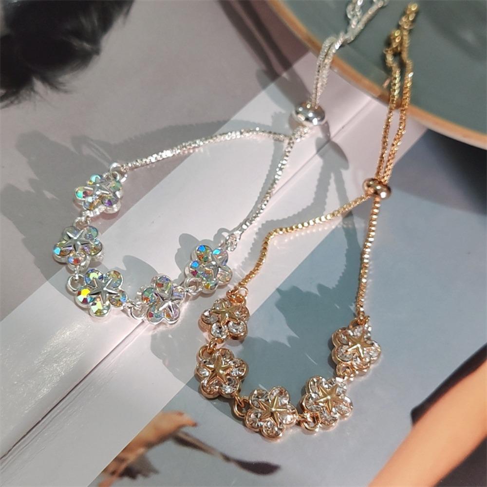 Flower Rhinestone Flower Hand Chain Zinc Zinc Alloy Korean Style Bracelet Sweet Floral Bracelet Gift
Flower Rhinestone Flower Hand Chain Zinc Zinc Alloy Korean Style Bracelet Sweet Floral Bracelet Gift
