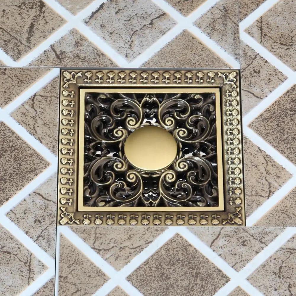 KEMAIDI 12cm Square Floor Waste Grates Bathroom Shower Drain Floor Drain Antique Fltro Ducha Drain Hair Invisible
KEMAIDI 12cm Square Floor Waste Grates Bathroom Shower Drain Floor Drain Antique Fltro Ducha Drain Hair Invisible