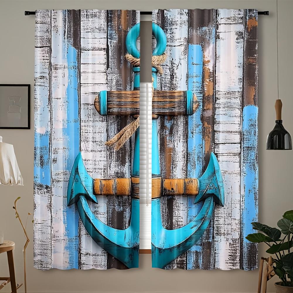 2pcs Nautical Beach Curtains Set - Ocean Anchor & Lighthouse Design Rod Pocket Drapes for Bedroom and Living Room Decor Rustic 100*130 Rod Pocket 1pcs
2pcs Nautical Beach Curtains Set - Ocean Anchor & Lighthouse Design Rod Pocket Drapes for Bedroom and Living Room Decor Rustic 100*130 Rod Pocket 1pcs