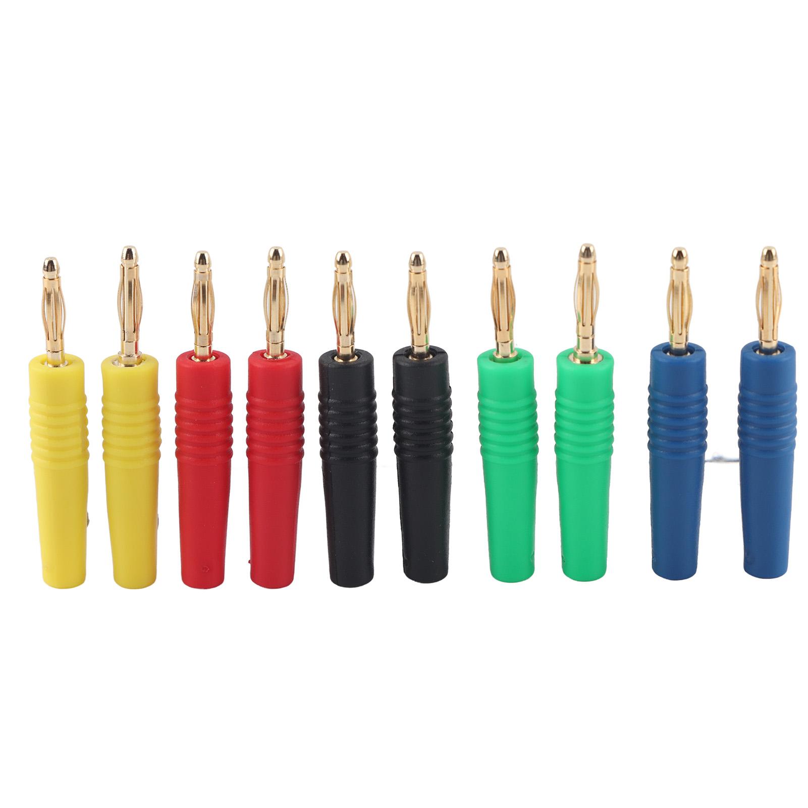 10Pcs U49 2mm Banana Plug Wire Banana Jack for Electrical Testing Red Black Yellow Green Blue
10Pcs U49 2mm Banana Plug Wire Banana Jack for Electrical Testing Red Black Yellow Green Blue