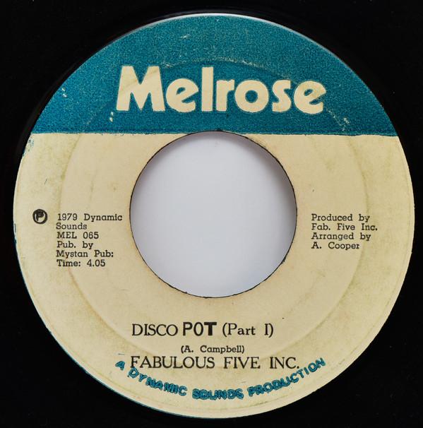 7inch Record FABULOUS FIVE INC. Disco Pot MEL065 Melrose 1979 Jamaica Reggae Ska Dub Used
7inch Record FABULOUS FIVE INC. Disco Pot MEL065 Melrose 1979 Jamaica Reggae Ska Dub Used