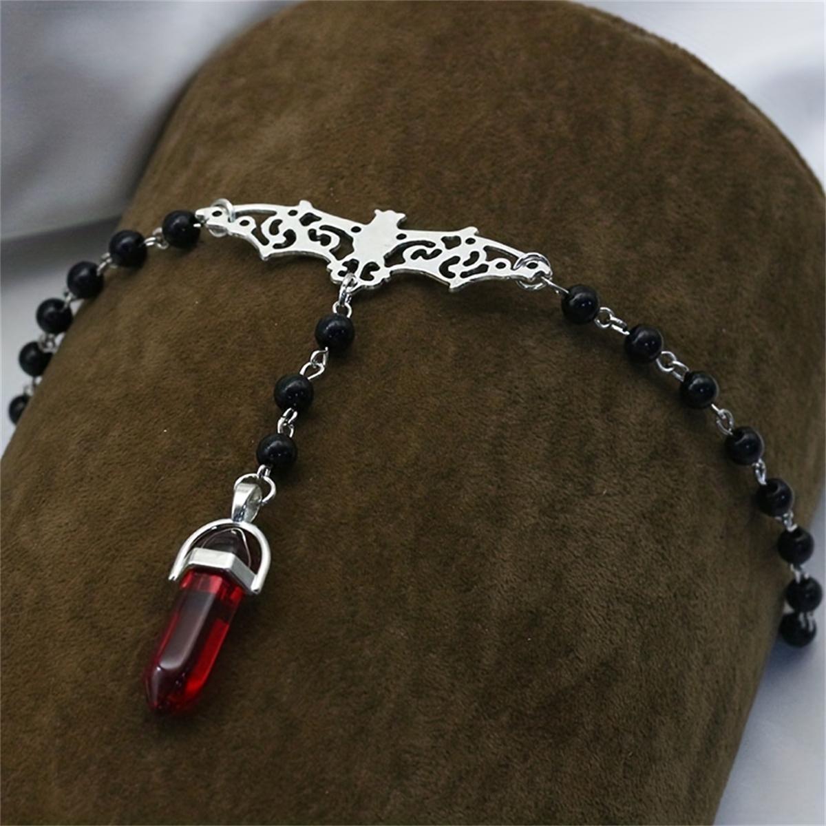 Шестиугольная колонна, полая подвеска в виде летучей мыши, черное колье из бисера, готическое элегантное ювелирное ожерелье, вечерние аксессуары для шеи для женщин красный
Шестиугольная колонна, полая подвеска в виде летучей мыши, черное колье из бисера, готическое элегантное ювелирное ожерелье, вечерние аксессуары для шеи для женщин красный