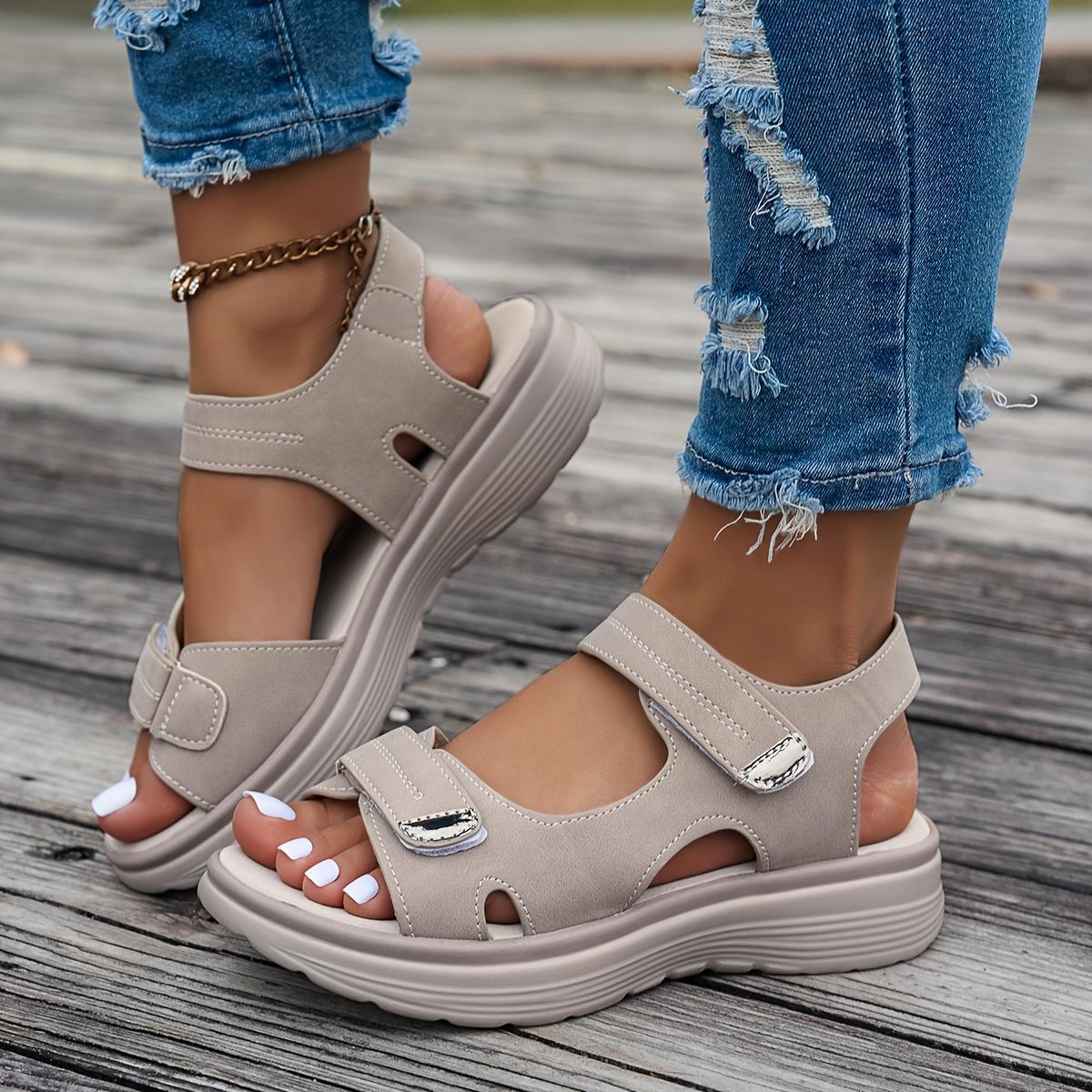 Non-slip Women s Platform Open-toed Sandals Solid Color Ankle Buckle Belt Casual Outdoor Shoes 43 коричневий
Non-slip Women s Platform Open-toed Sandals Solid Color Ankle Buckle Belt Casual Outdoor Shoes 43 коричневий