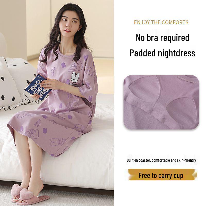 Women s Short-Sleeve Puppy Print Color Block Dress with Built-in Bra, Loose Fit, No Extra Bra Needed - Perfect Homewear M 40-45 kg
Women s Short-Sleeve Puppy Print Color Block Dress with Built-in Bra, Loose Fit, No Extra Bra Needed - Perfect Homewear M 40-45 kg