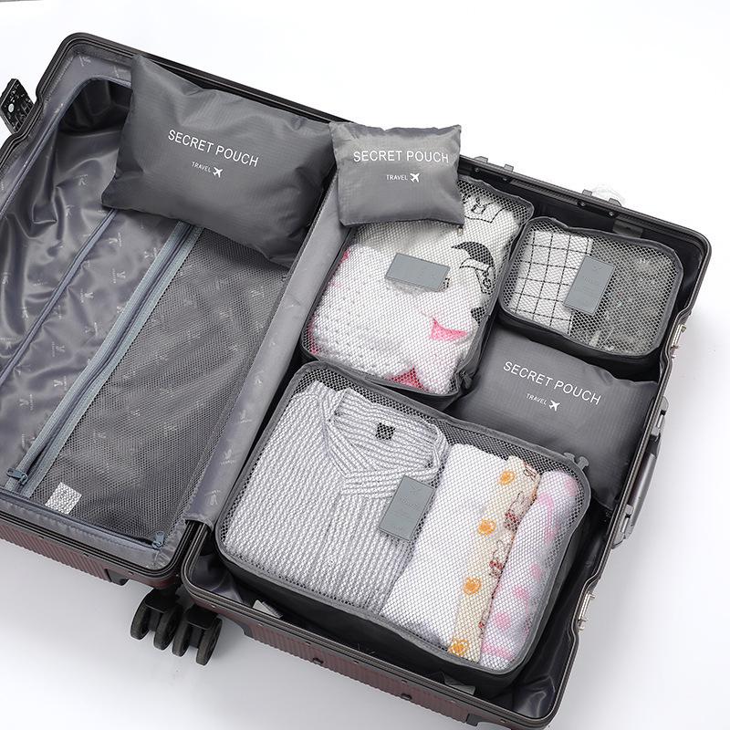 Набір дорожніх сумок для зберігання з Оксфордської тканини: 6-предметний органайзер для одягу та білизни
Набір дорожніх сумок для зберігання з Оксфордської тканини: 6-предметний органайзер для одягу та білизни